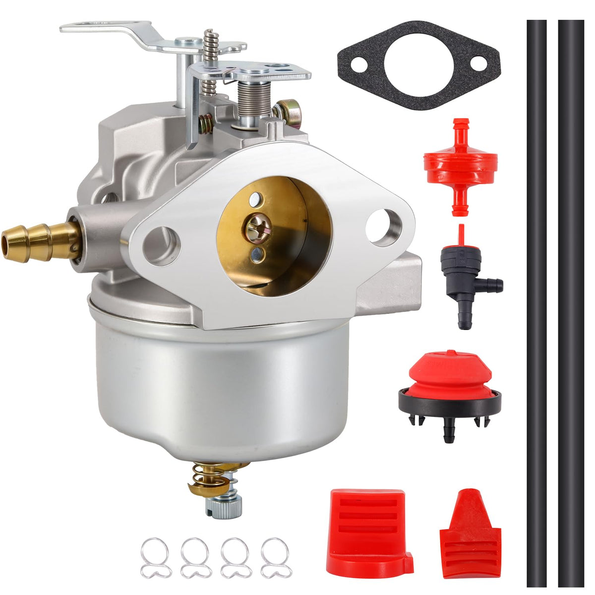 HOOAI carburetor front view shows precise Tecumseh fit for reliability