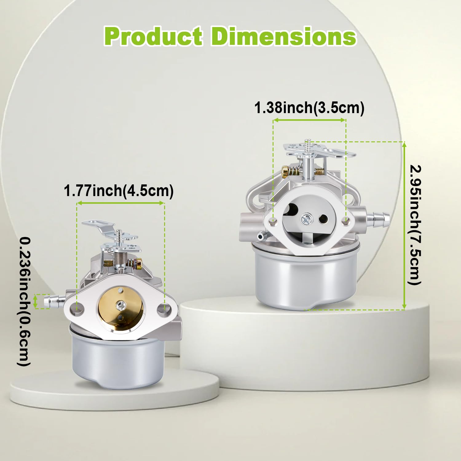 HOOAI Tecumseh snow blower carburetor, compatible replacement to reduce downtime in winter.