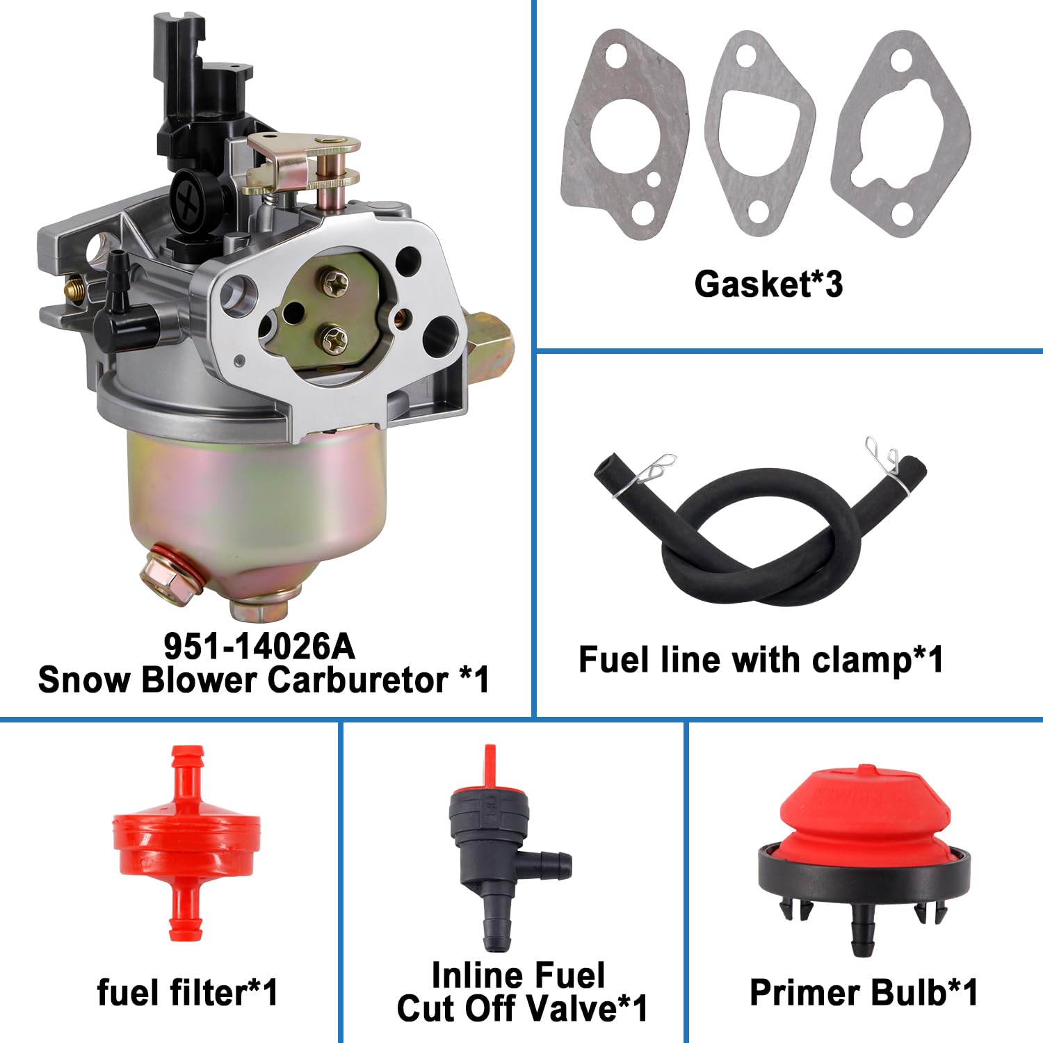 HOOAI carburetor for Troy-Bilt Storm 2620 offering easier cold starts