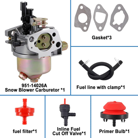 HOOAI carburetor for Troy-Bilt Storm 2620 offering easier cold starts