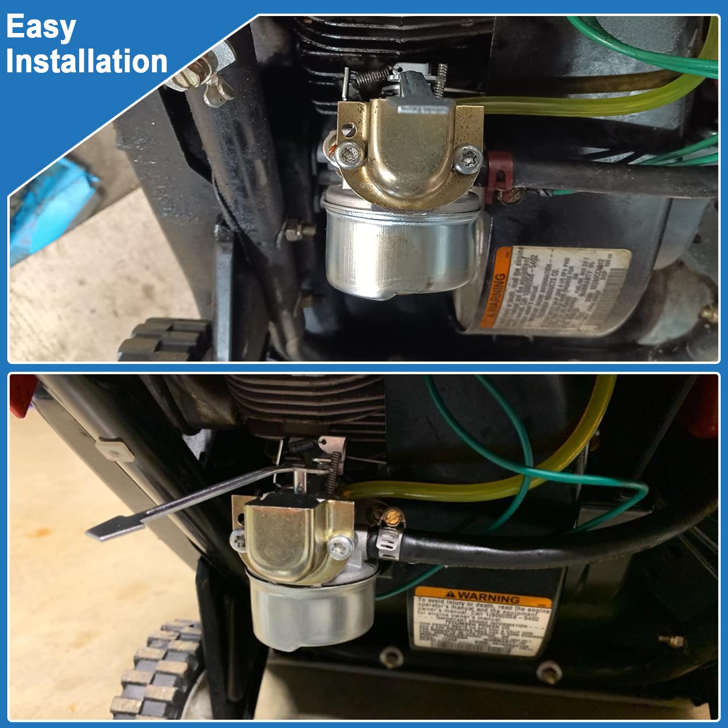 Instruction sheet image for HOOAI 632552 guides proper installation steps.