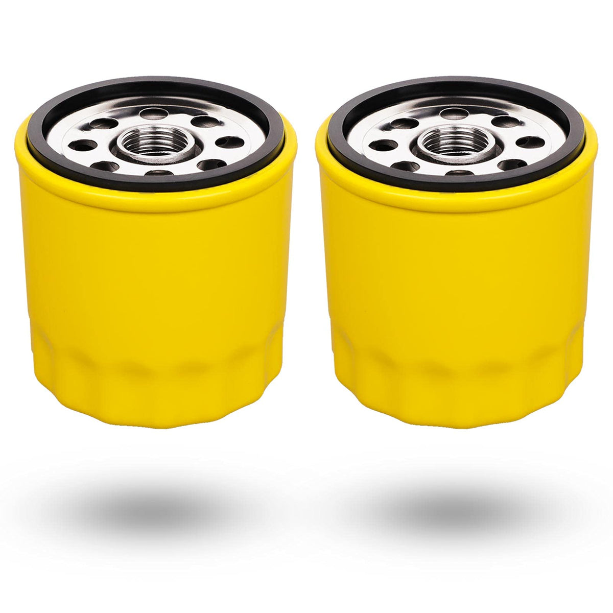 HOODELL 2-pack oil filter side view, featuring expanded capacity for Kohler engines.