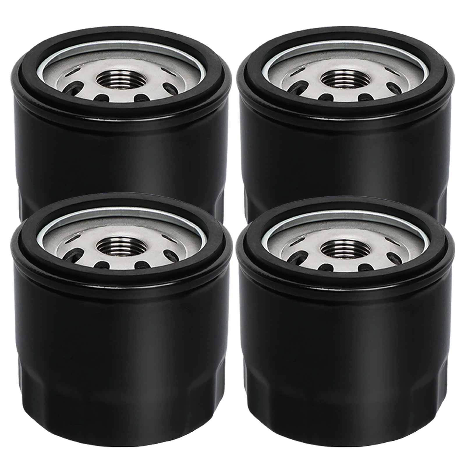 HOODELL four-pack oil filter for Kohler engines, ready for easy maintenance and reliable filtration.