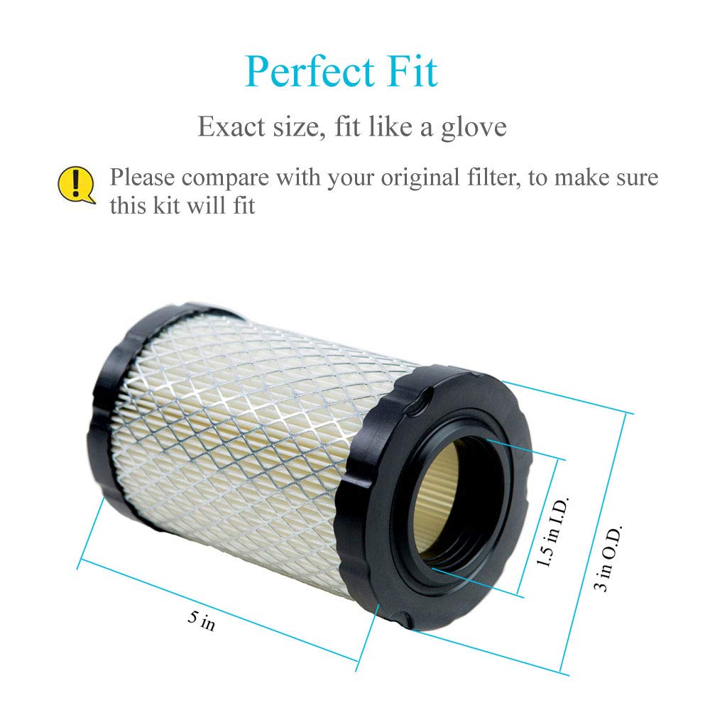 HOODELL air filter close-up reveals filtration media for cleaner intake.