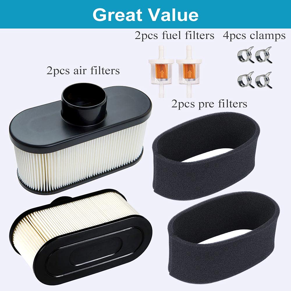 HOODELL air filter front view – clear housing and sealing surface for a tight fit.