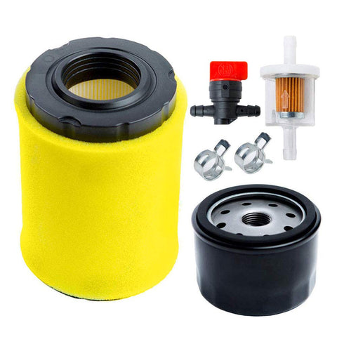 HOODELL air filter with tune-up kit for John Deere and Husqvarna mowers improves dust protection.