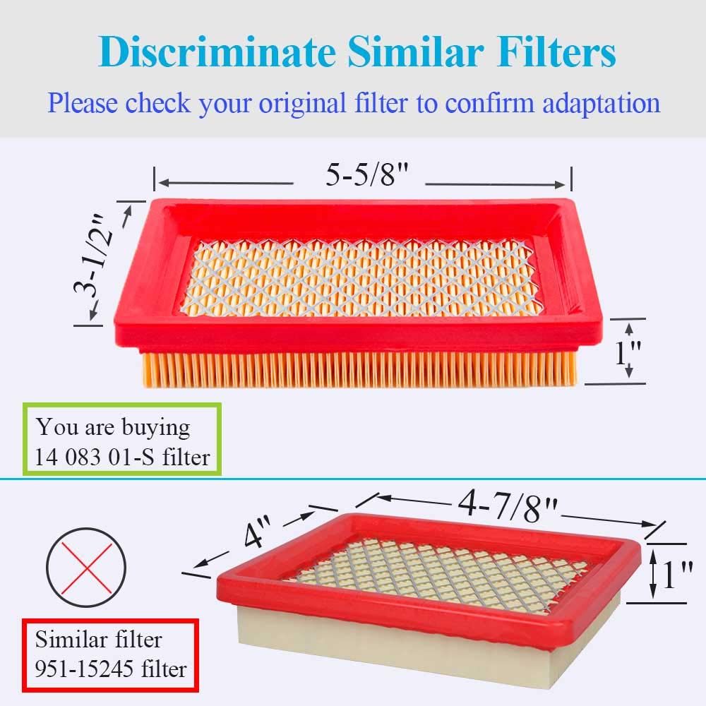 Two-pack HOODELL replacement filters ensure ready backups for busy seasons.