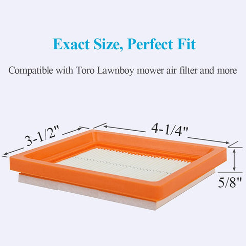 HOODELL easy-install air filter simplifies mower maintenance.