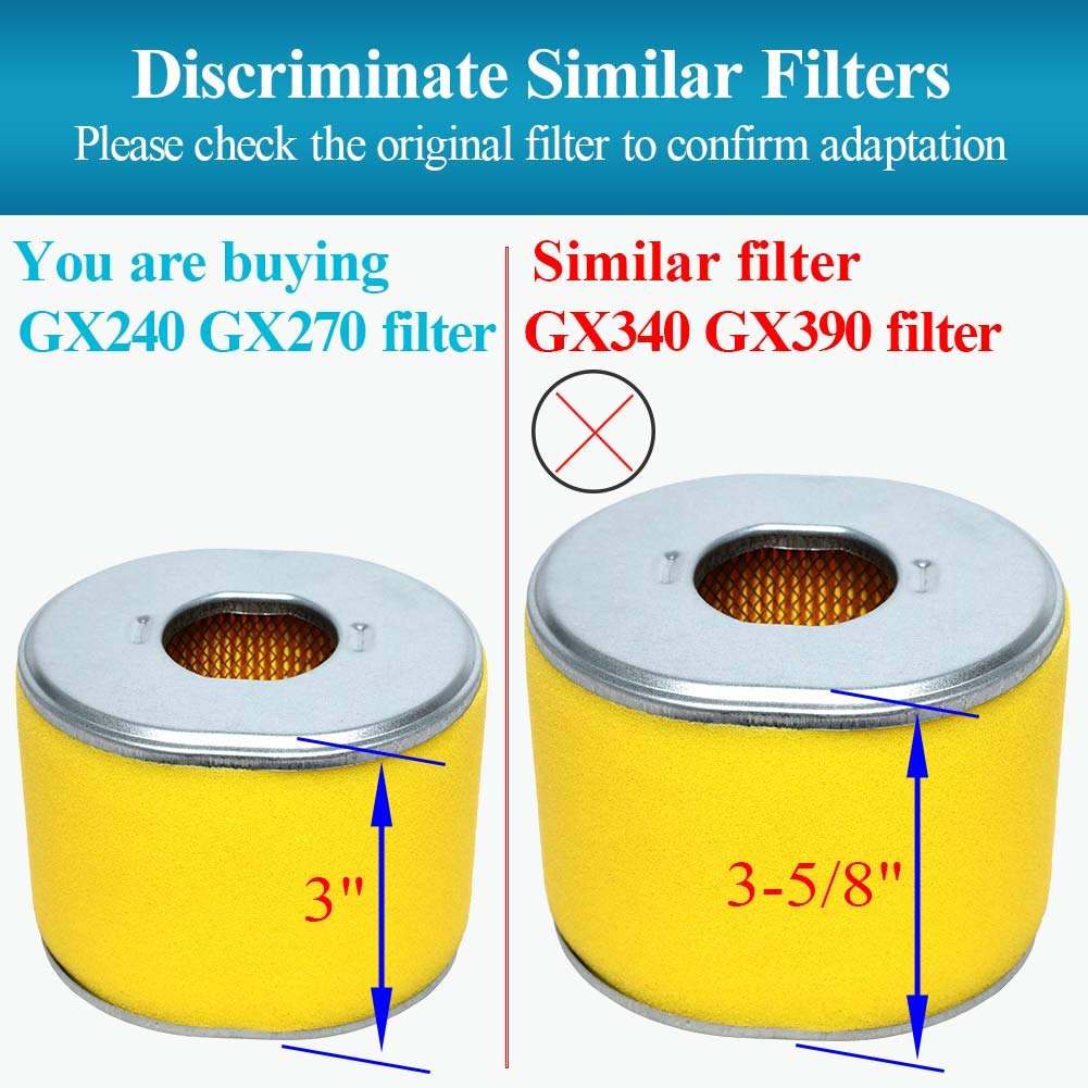 HOODELL FR800/rototiller compatible air filter keeps equipment performing.