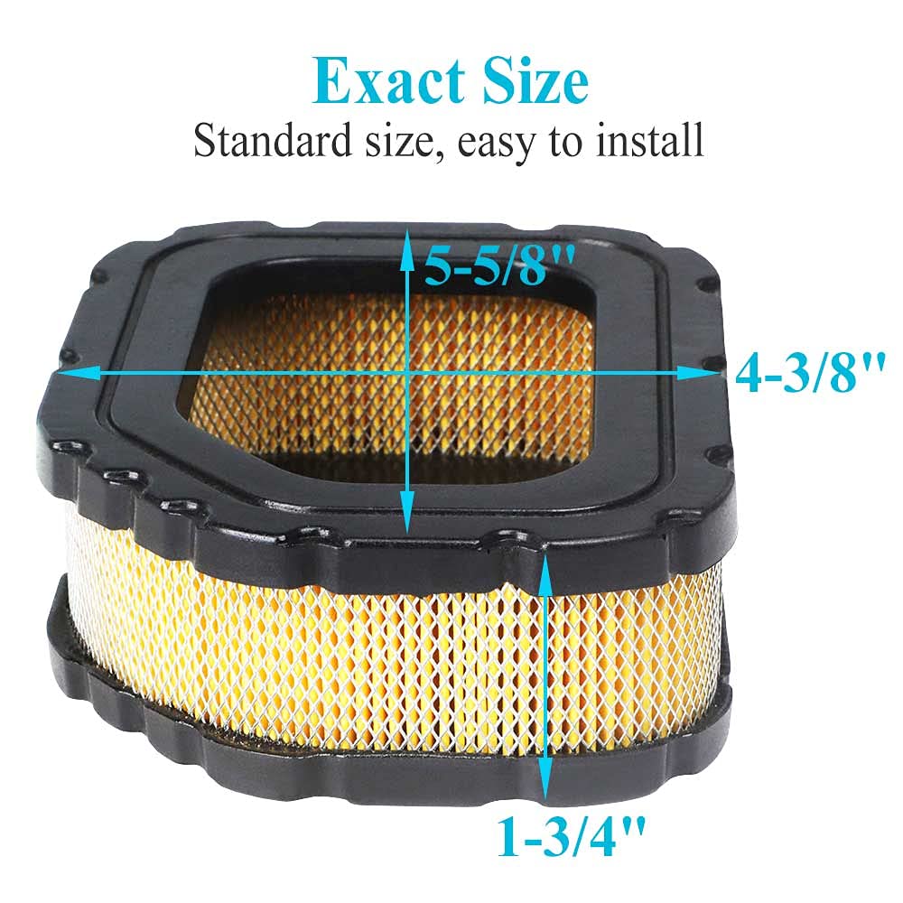 HOODELL includes two air filters and two pre-cleaners for easy replacement