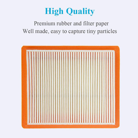 HOODELL lawn mower air filter closeup highlights durable material and dust resistance.