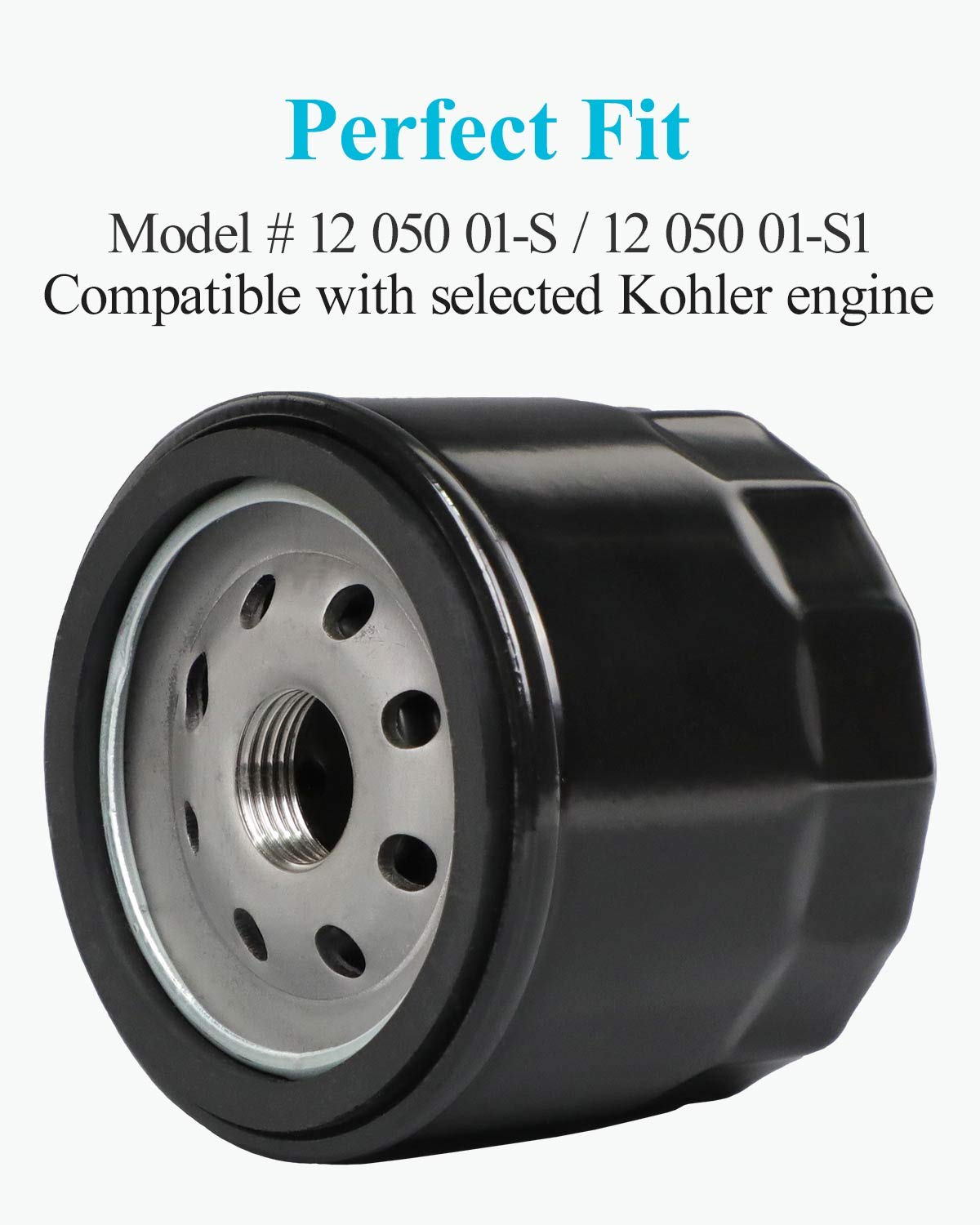 HOODELL wide-compatibility oil filter suits many lawn mowers for convenient replacements.