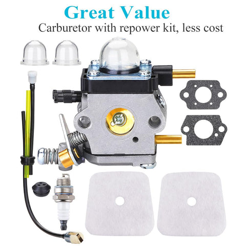 HOODELL Mantis/Echo tiller carburetor fit aids fast installation.