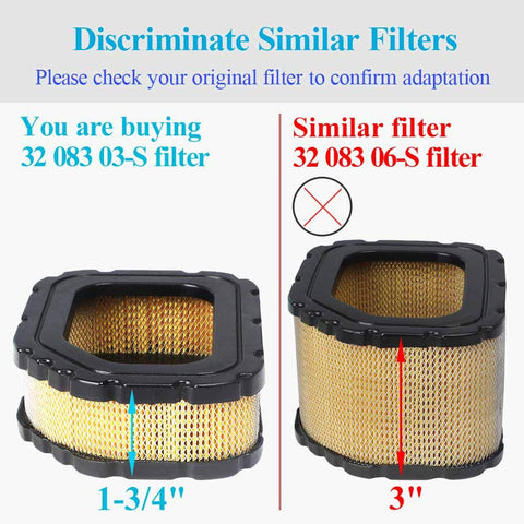 HOODELL Pack includes filter and pre-cleaner for easy replacement