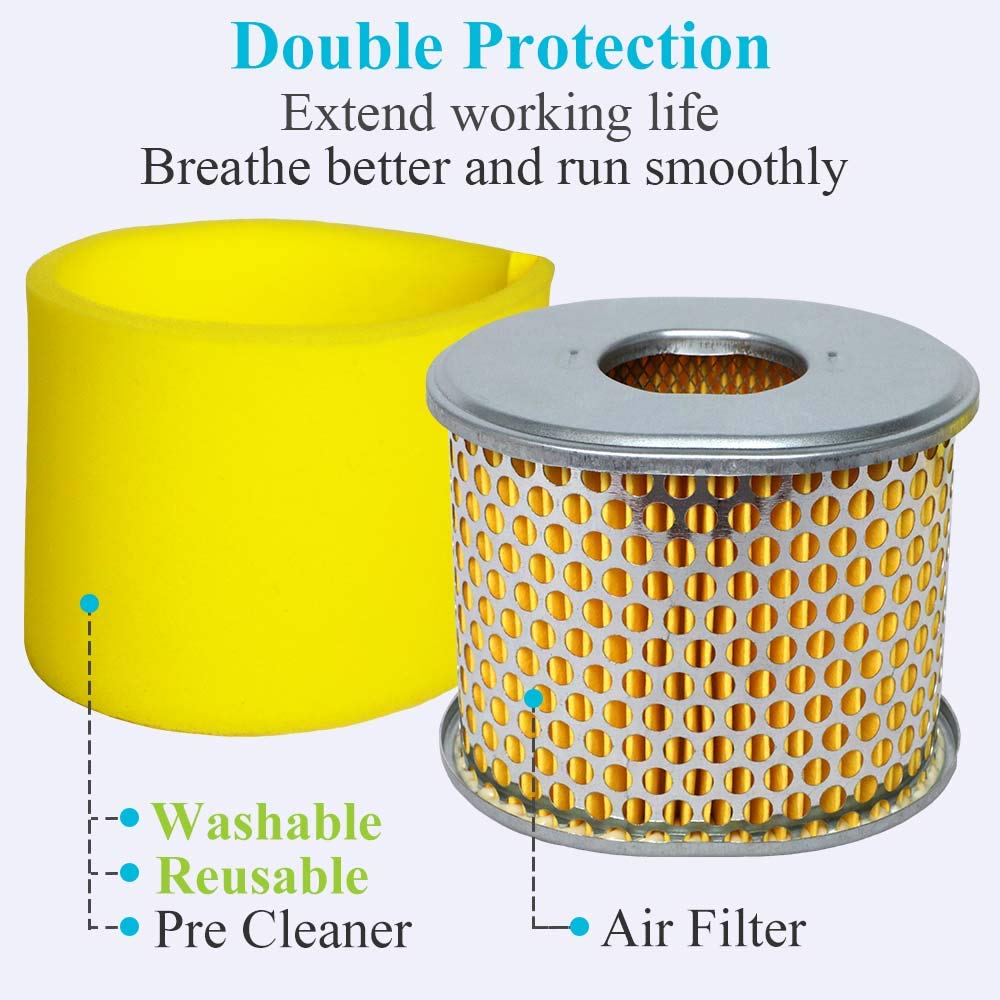 Installed HOODELL GX390 air filter on Honda GX340/GX390 engine