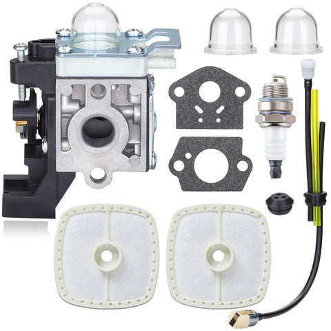 HOODELL SRM225 carburetor assembly promotes easier starts on Echo trimmers.