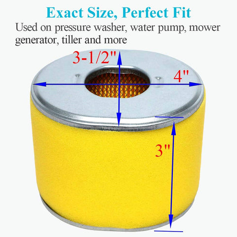 HOODELL Washable pre-cleaner included extends filter life.