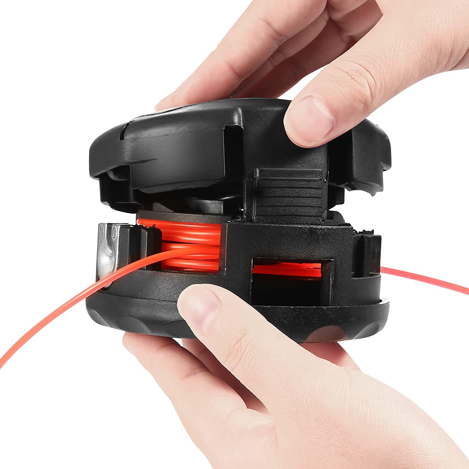 Durable construction Hooetoy trimmer head for long-lasting yard work