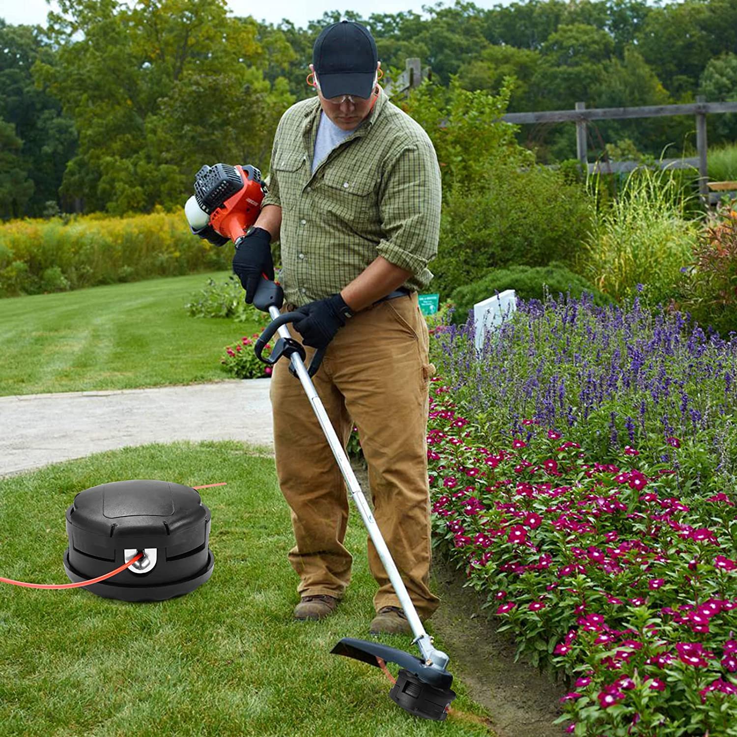 Hooetoy robust trimmer head handles up to 10,000 RPM for tough tasks