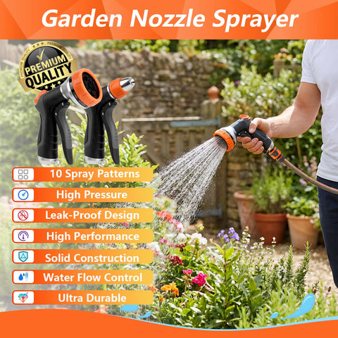 Hoofun ergonomic grip provides secure handling during long spraying sessions