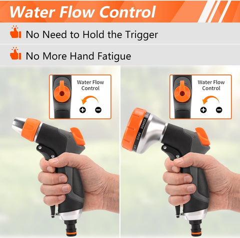 Hoofun lightweight nozzle is easy to maneuver during garden tasks