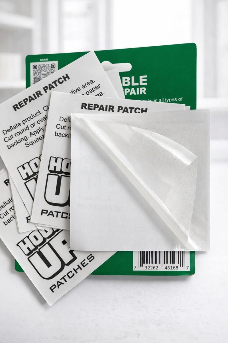 HOOK UP patch 4x4 large in use for bigger punctures.