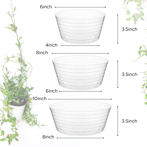 Hoolerry 8-inch tray catches excess water to protect surfaces