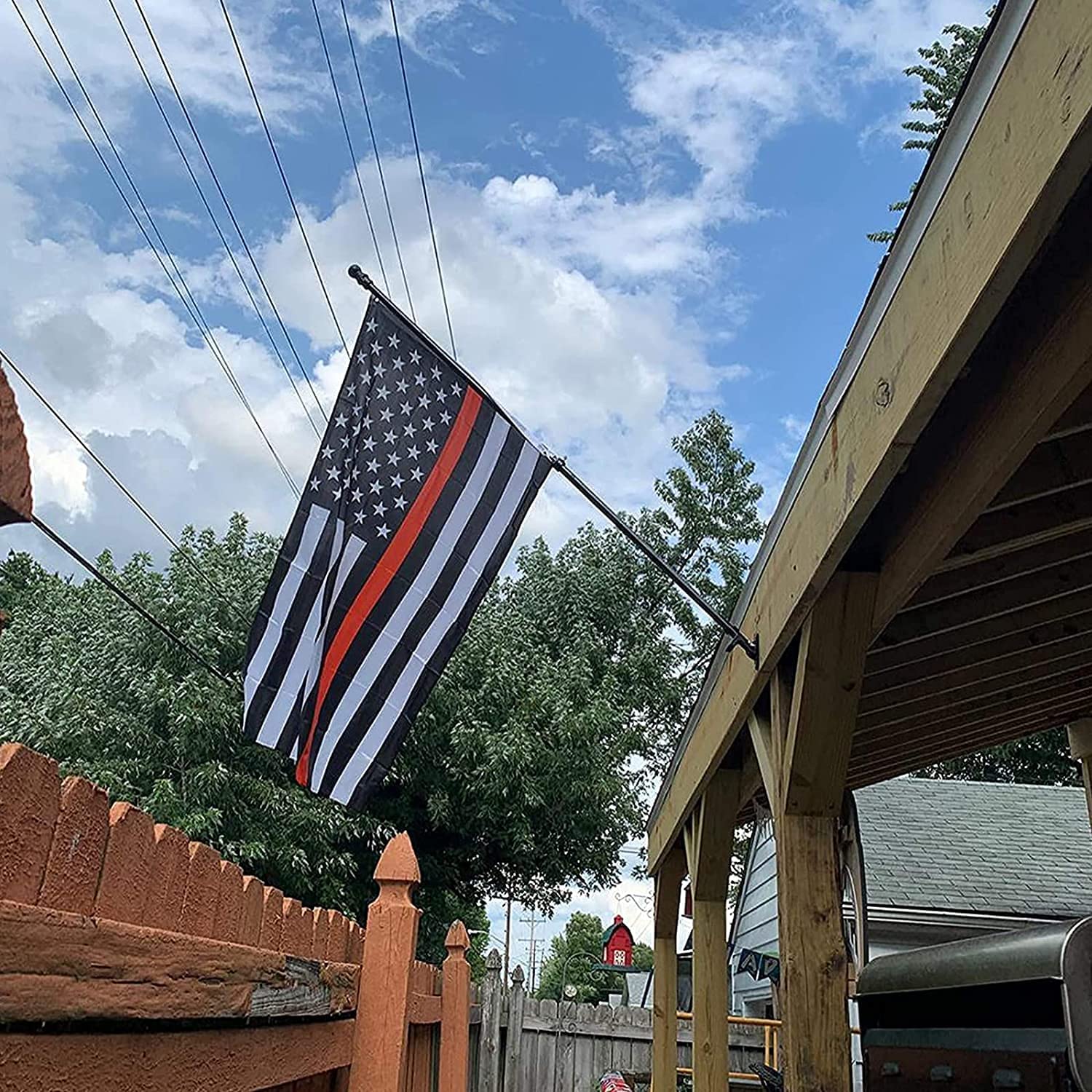 Hoople complete all-in-one flag kit for outdoor display