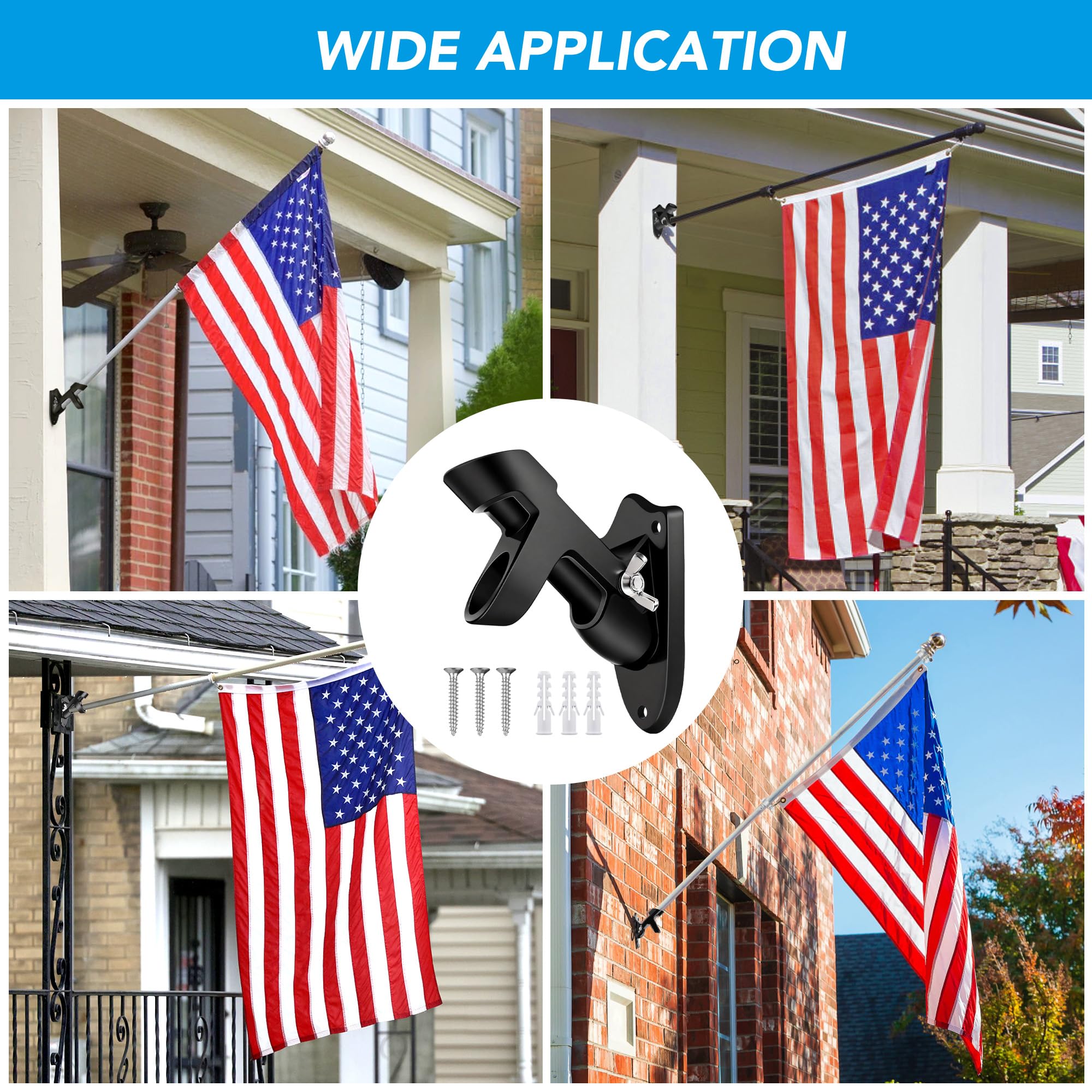 HOOPLE easy-install design includes screws, anchors, and thumb screw.