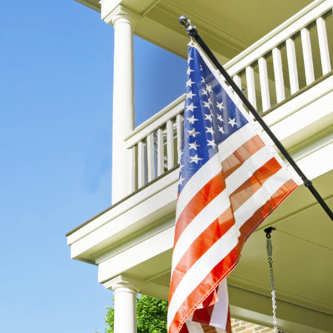 Hoople easy-install flag pole bracket enables quick setup