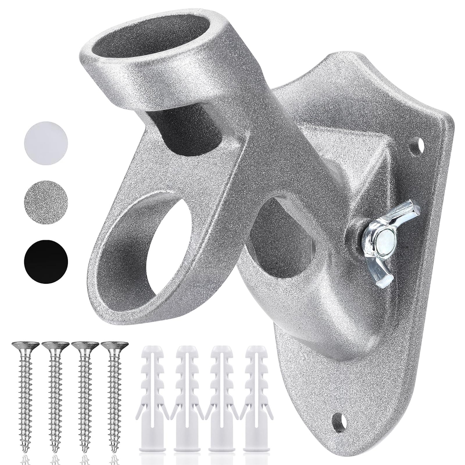 HOOPLE flag pole holder on exterior wall for durable outdoor display