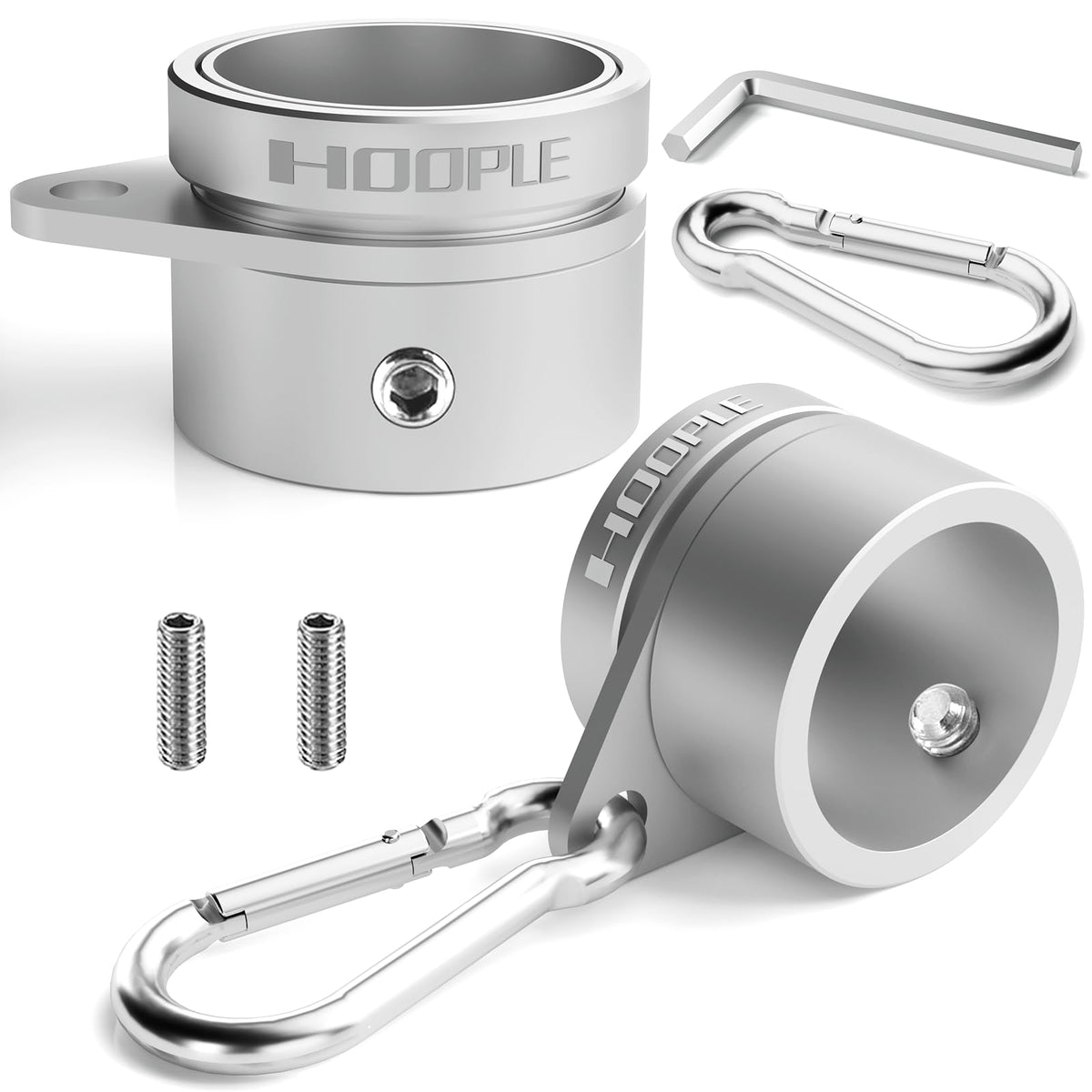 HOOPLE flag pole rings with 360° anti wrap swivel for flutter-free flags.
