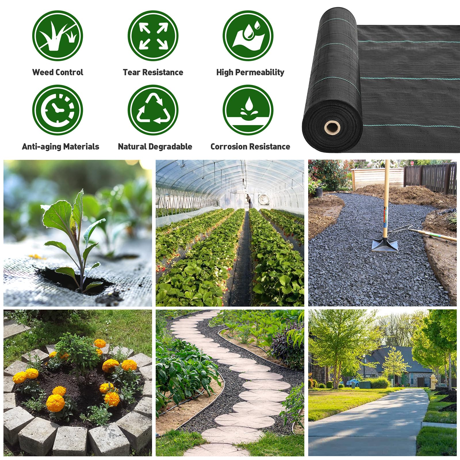 HOOPLE ground cover for driveways and paths supports clean, dressed surfaces