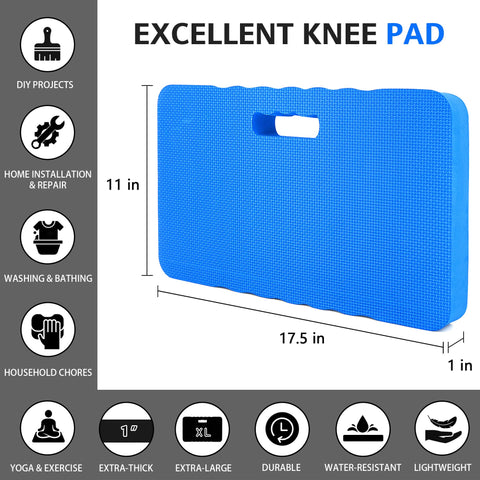 HOOPLE large kneeling pad provides full knee coverage for indoor outdoor use.