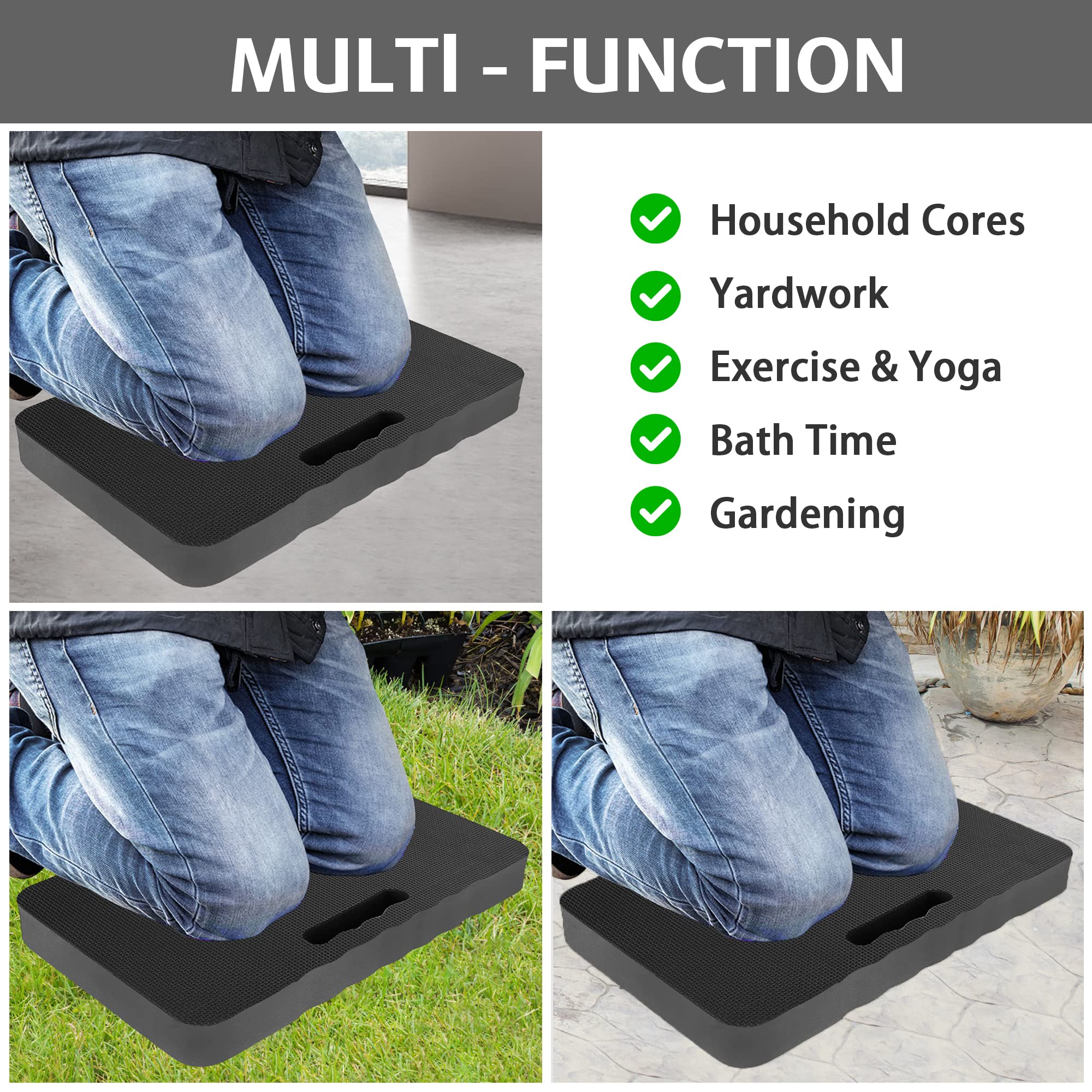 HOOPLE kneeling pad built-in carry handle for portability