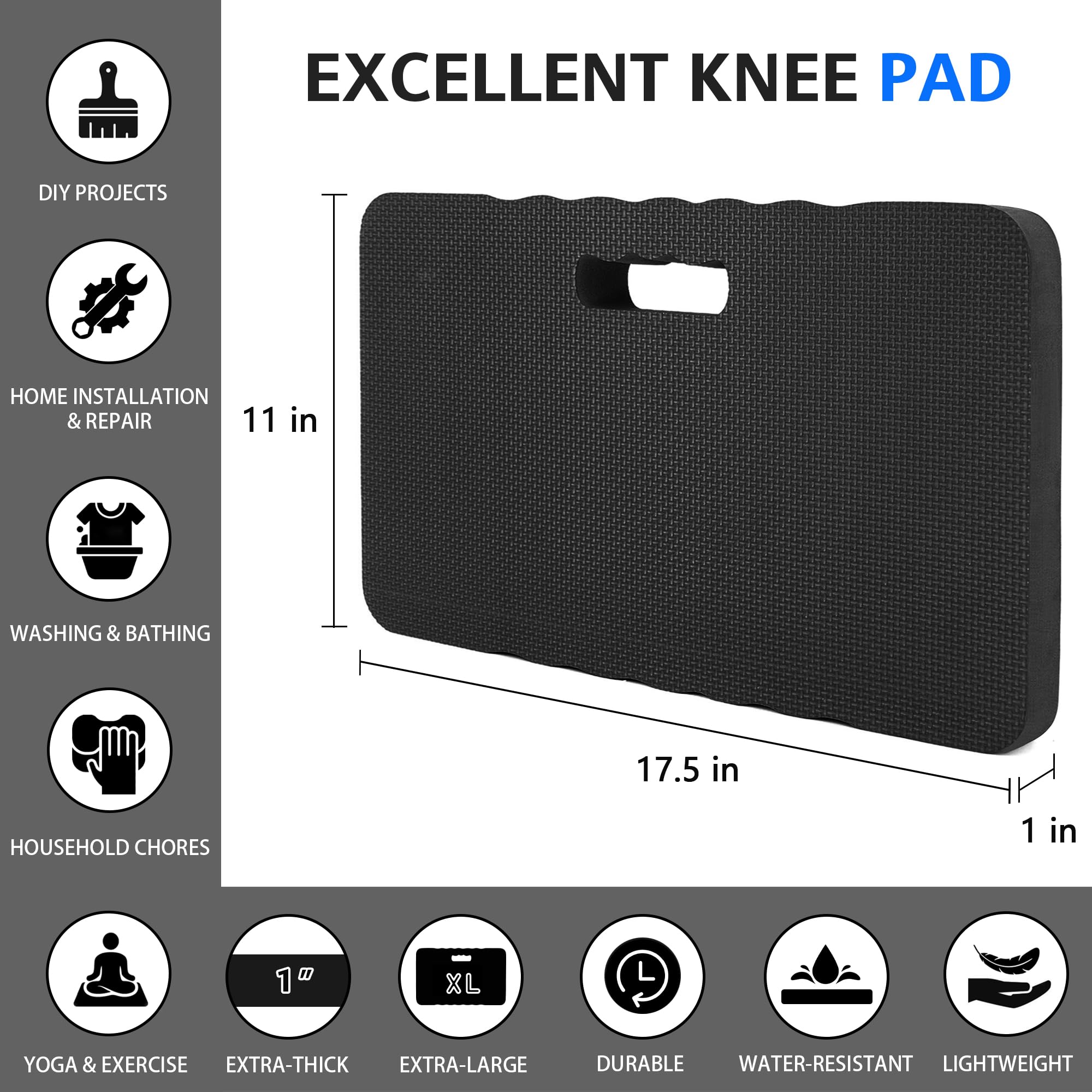 HOOPLE kneeling pad during yoga session as knee cushion.