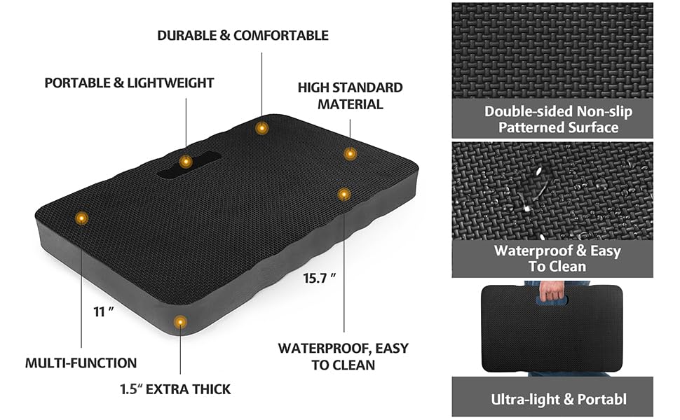 HOOPLE kneeling pad waterproof material ready for outdoor use