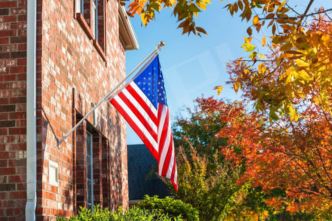 HOOPLE 6ft flag pole suitable for porch, garden, or storefront displays.