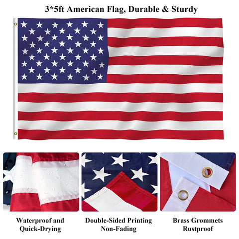 Hoople rustproof stainless steel flag pole resists weathering