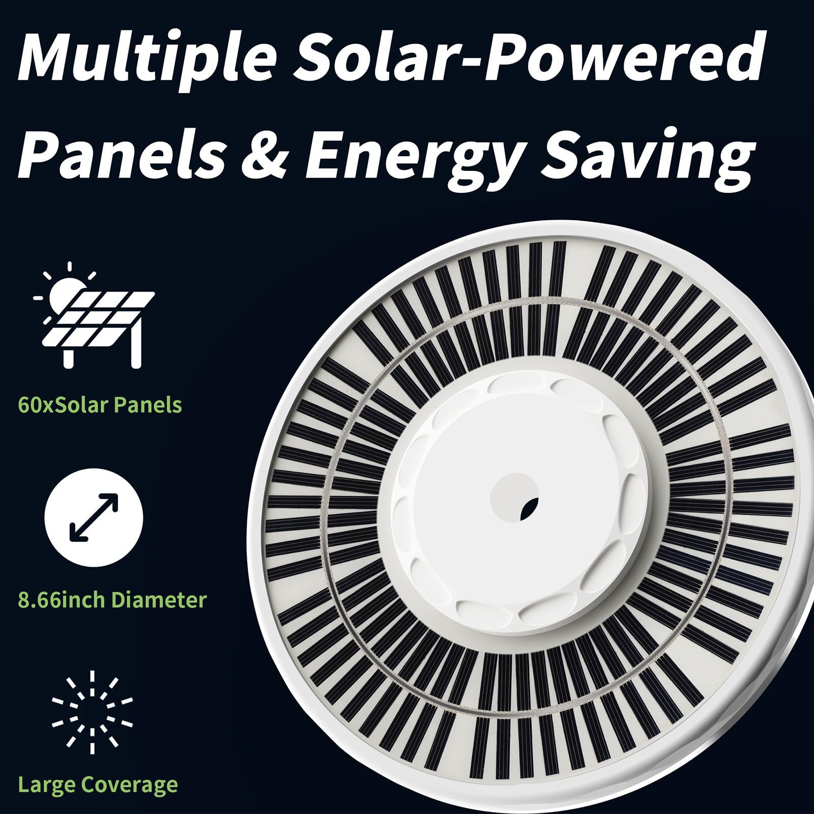 HOOPLE Solar Flag Light with bright LEDs for nighttime visibility