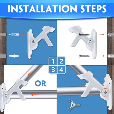 HOOPLE white wall-mount flag bracket suitable for porch displays.