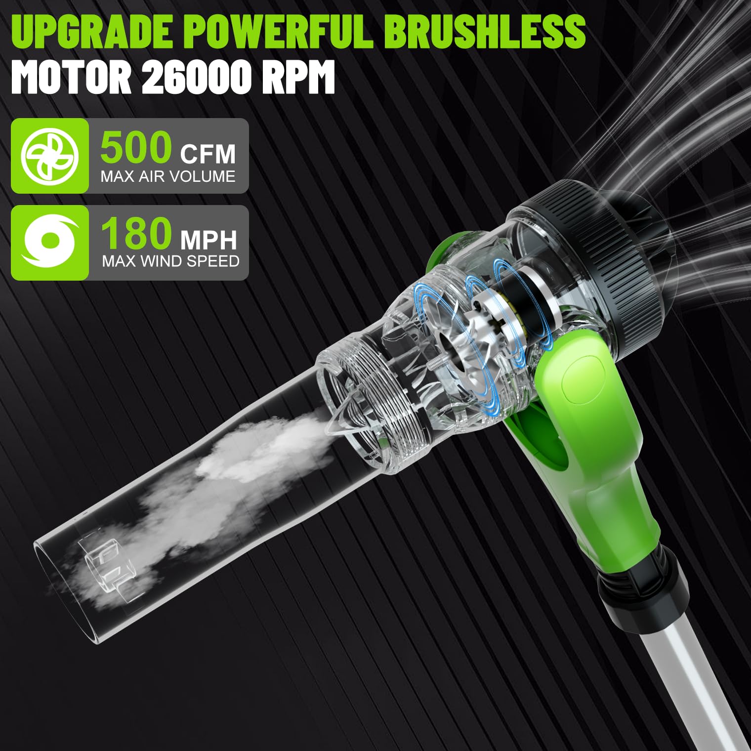 HooSeen rotatable nozzle allows precise cleaning from ground angles