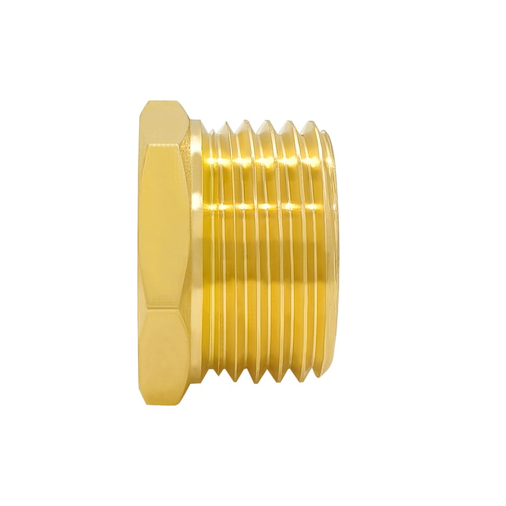 Hooshing 2-pack brass fittings provide versatile adapters.