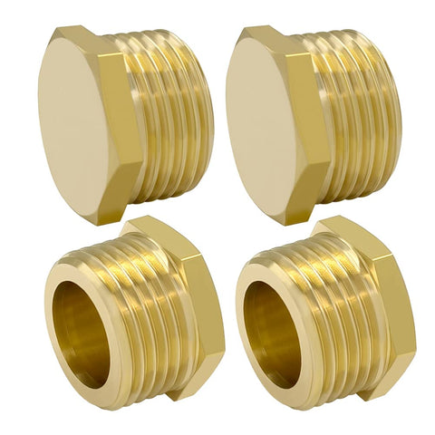 Hooshing brass 3/4in GHT end cap plug with hex head for easy installation