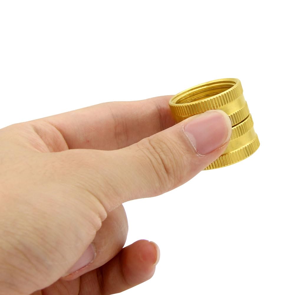 Hooshing brass connector compatible with hoses and faucets for versatility.