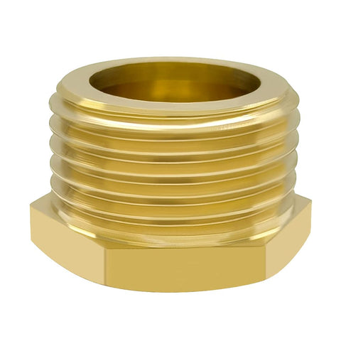 Hooshing brass GHT plug on outdoor faucet to prevent leaks