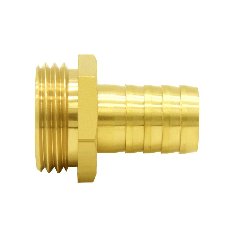 Hooshing brass garden hose adapters paired for easy hose repair and extended use