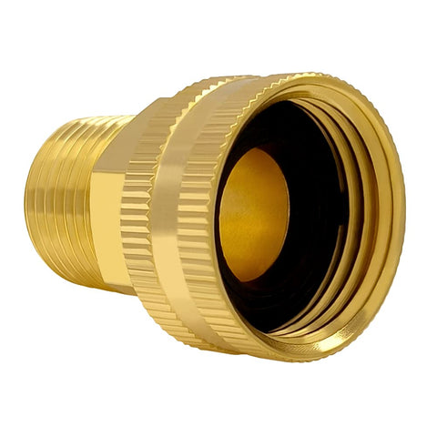 Hooshing brass swivel connector with rubber gasket for smooth, secure sealing.