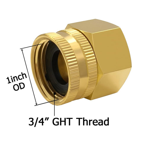 Hooshing brass swivel connector eases installation with smooth, leak-free use.