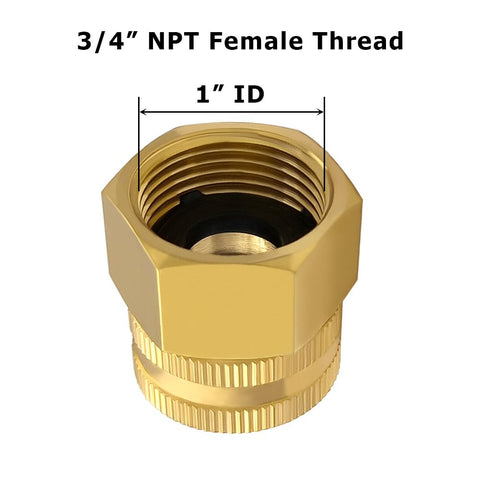 Hooshing swivel brass connector enables flexible setup for clean water applications.